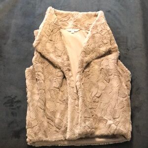 Faux fur vest